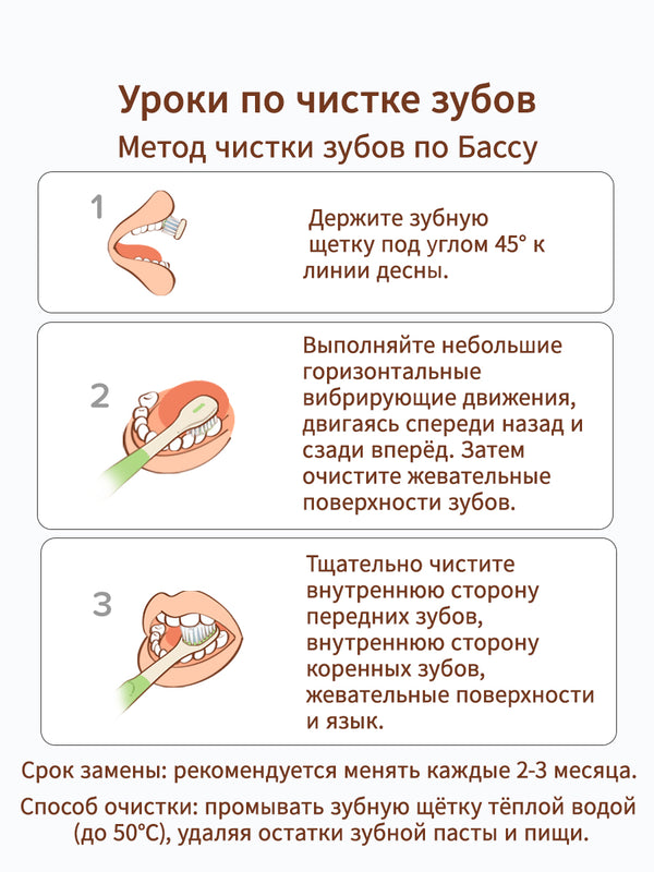 зубная щетка детская，3-6 лет，4 шт