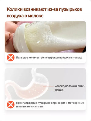 Антиколиковая бутылочка для новорождённых, 240 мл, PPSU