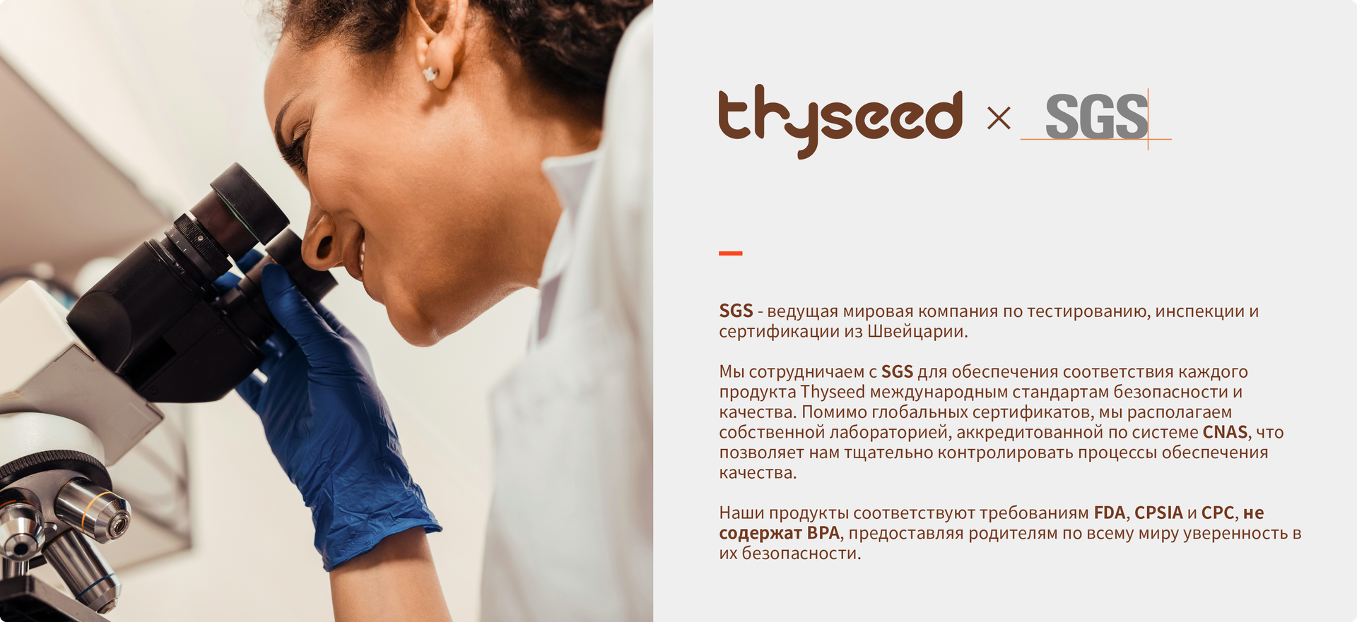Thyseed × SGS — мировая компания по тестированию, инспекции и сертификации